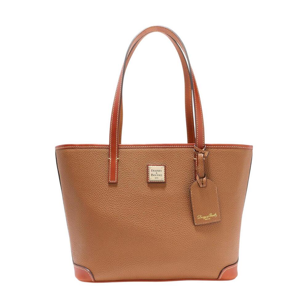 Dooney & Bourke Pebble Leather Charleston Tote Caramel